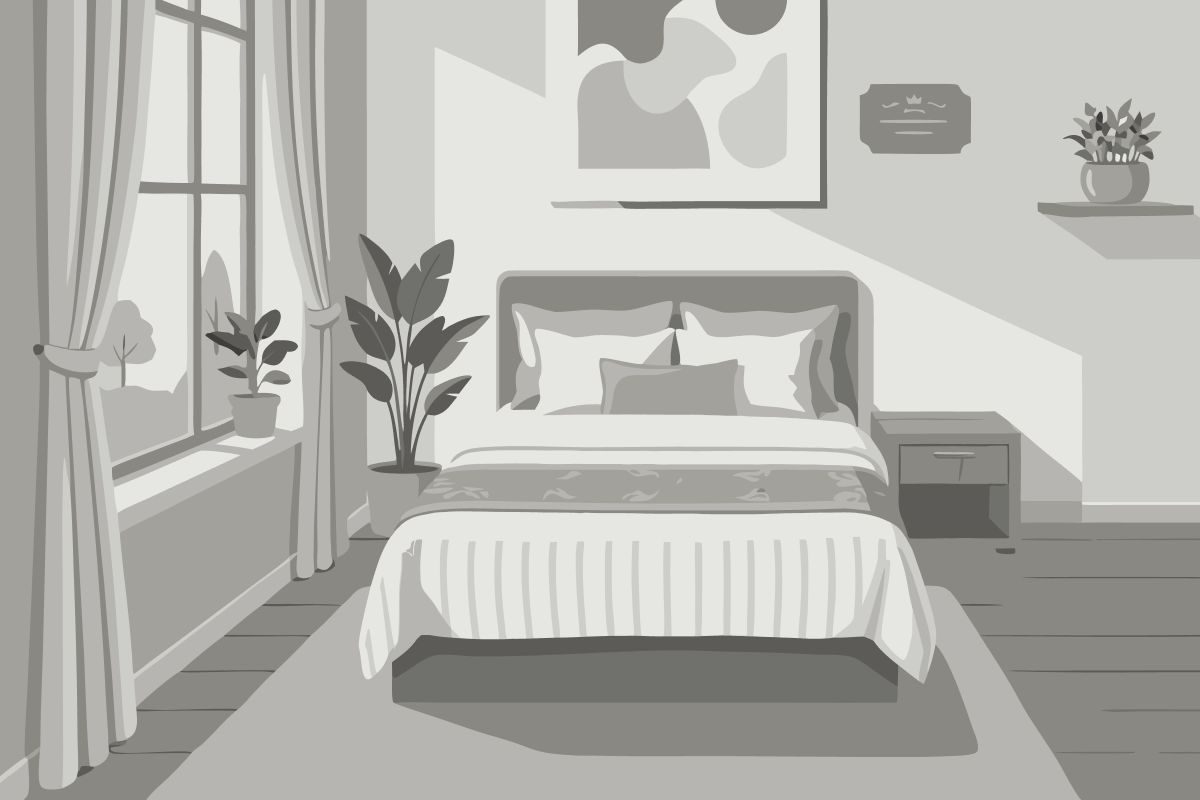 Kamar Deluxe Double dengan Balkon